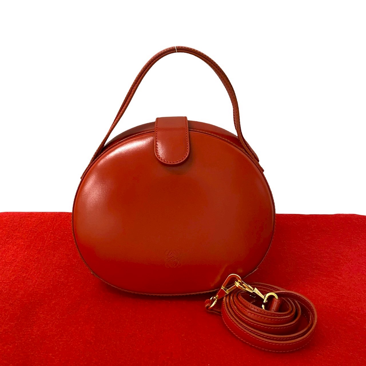 ヴィンテージ アナグラム ロゴ ショルダーバッグ レザー レッド 45783 143,700円