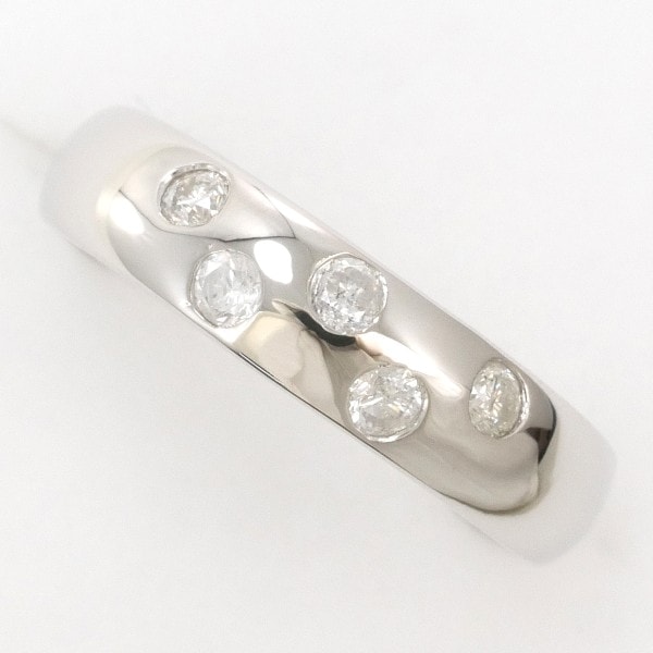 PT900 プラチナ リング 指輪 2.5号 ダイヤ 0.13 総重量約3.2g ジュエリー 中古