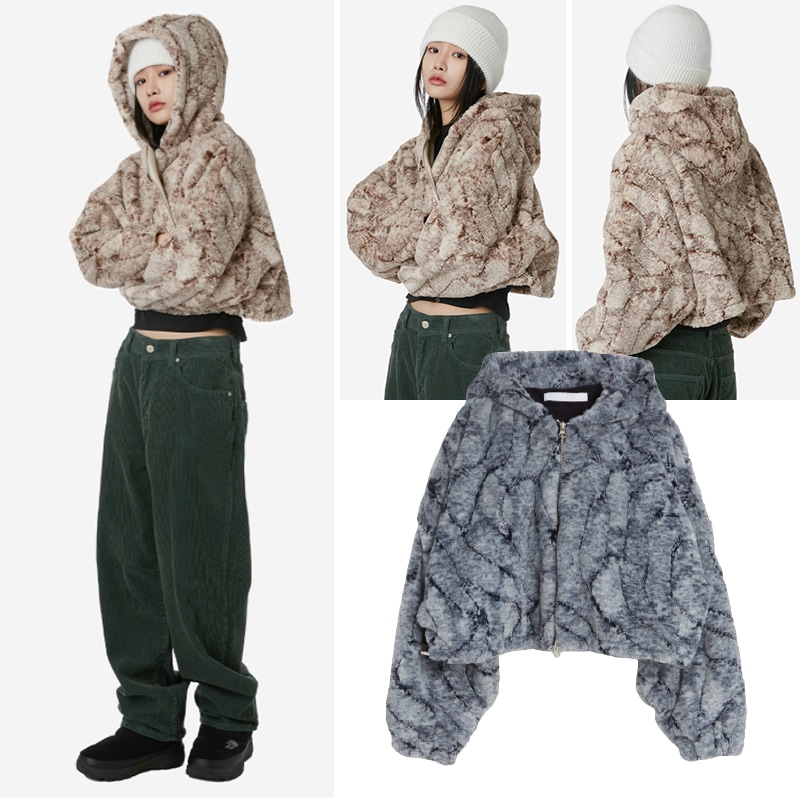 RAU Crack python Fur Hood jumper 人気 男女兼用