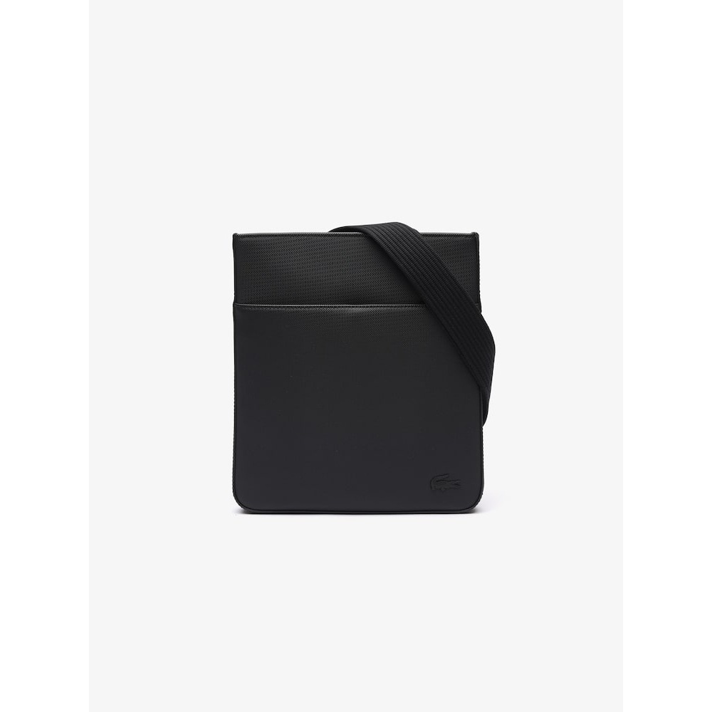 ラコステメンズクラシックフラットクロスボディバッグ NH4424H54N 000 Q2NNH4424H54N000