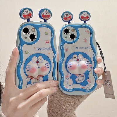 Qoo10] かわいいドラえもんiphone 15携帯