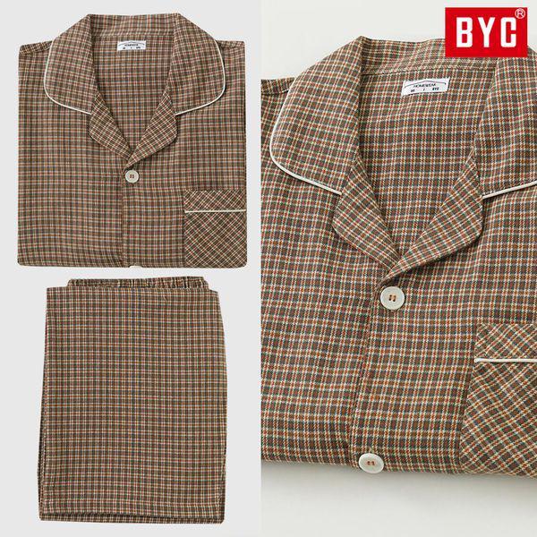 メンズ裏起毛パジャマ 純綿 冬パジャマセット ホームウェア ギフト カラー 長袖 セット_P413013232