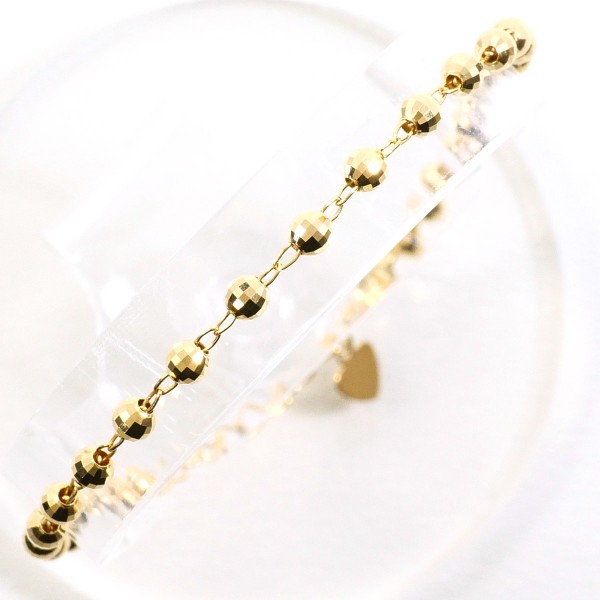 K18 18金 YG イエローゴールド ブレスレット 約18cm ジュエリー 中古