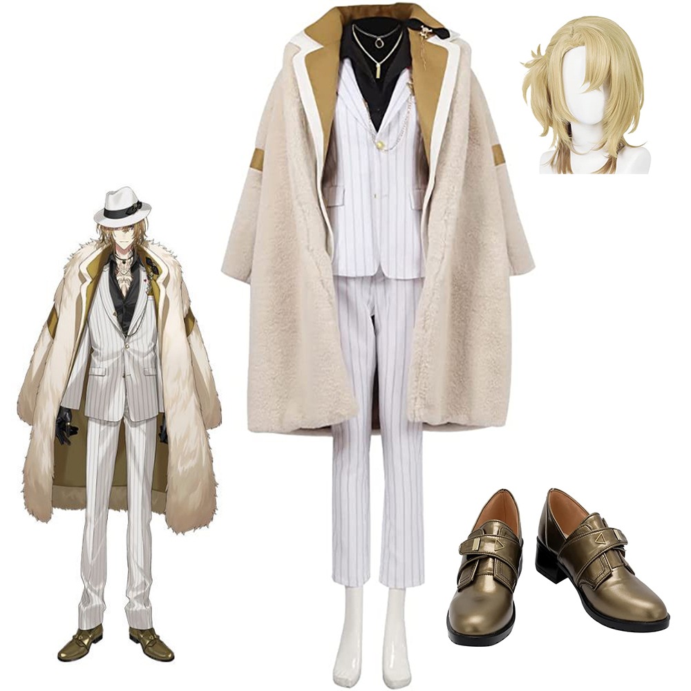 バーチャルYouTuber VTuber Luca Kaneshiro ルカ カネシロ ウィッグ 靴 追加可コスプレ衣装 ハロウィン クリスマス 文化祭 学園祭 仮装 演出服 コスプレ 衣装