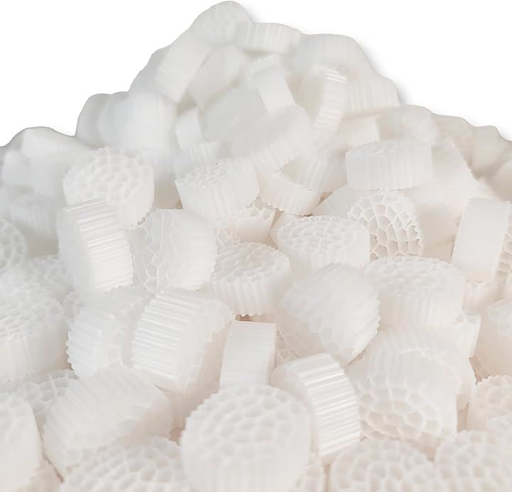 流動ろ材 Φ25 多孔質濾過 厚み10mm 37穴 フィルター材料 水槽用品 ろ過材 生物濾過 バクテリア 微生物 床 MBBR 約25mmx10mm( 1000g) 7,036円