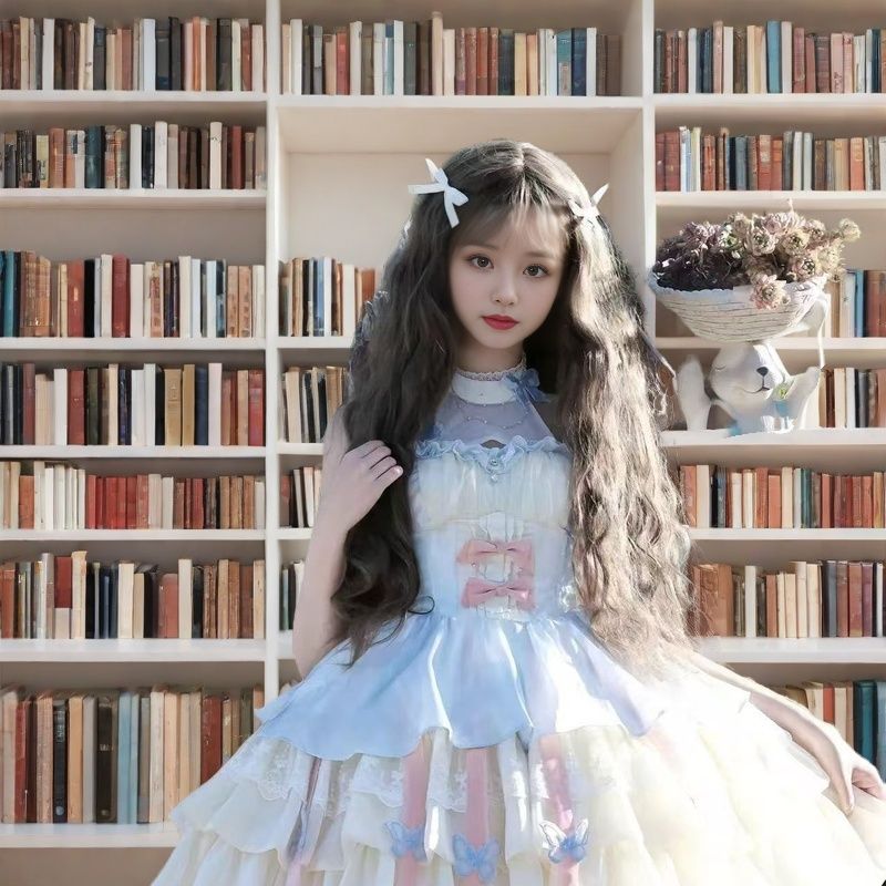 エレガントメルヘンロリータキュートスタイルプリンセスドレスしっぽ付きふわふわドレス