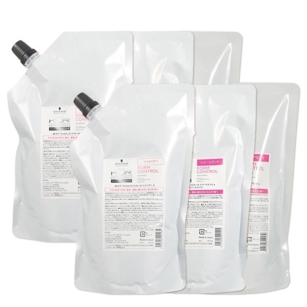 BCクア フォルムコントロール シャンプー a 600mL 2個 + トリートメント a 600g 2個 + ヘアマスク a 500g 2個 詰め替え セット