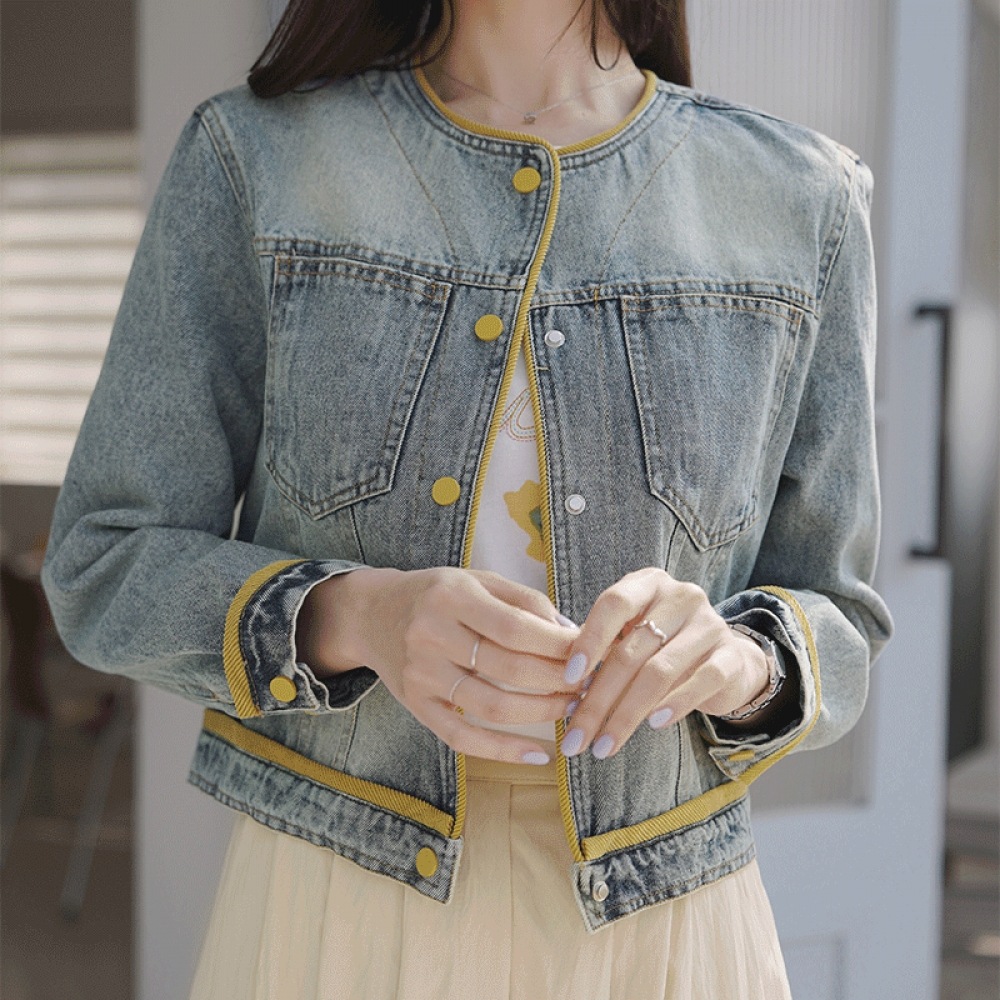 Click & Funny ロンディムカラーデニムジャケット