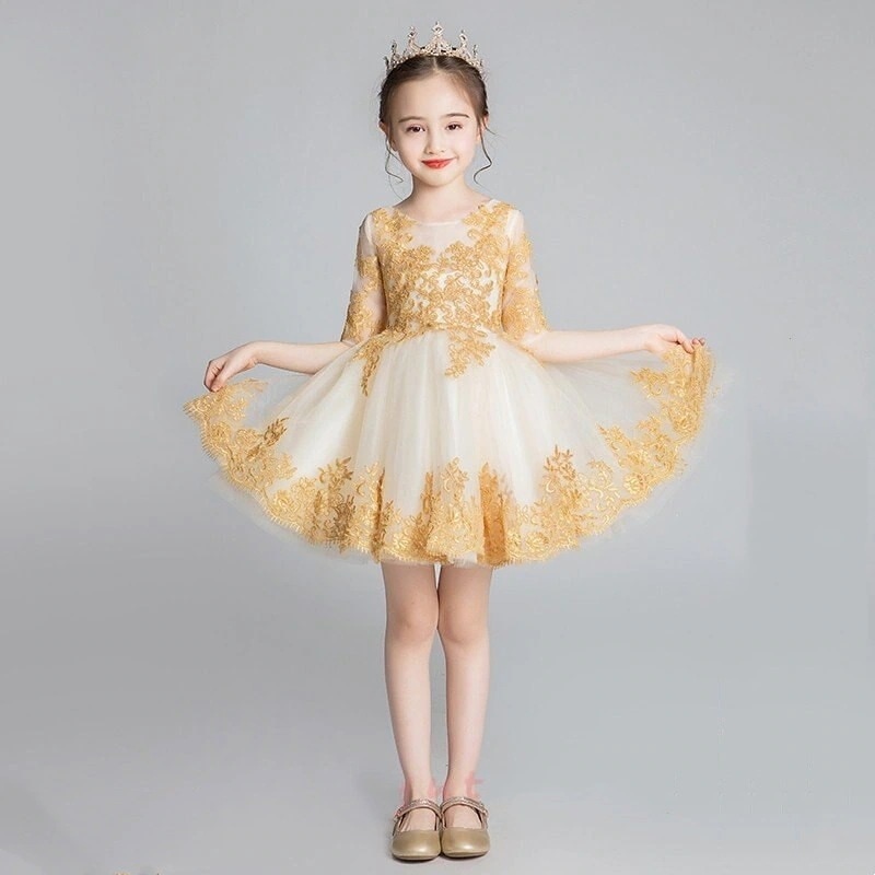 子供ドレス ピアノ演奏会 姫様ワンピース パーティードレス キッズフォーマルドレス結婚式ダンス演出 舞台服フラワーガール ジュニアドレス90cm160cm