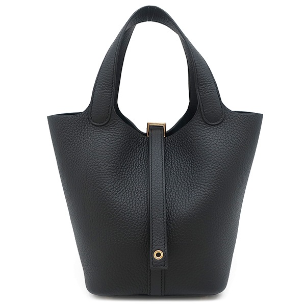 エルメス HERMES ハンドバッグ ピコタンロックPM トリヨンクレマンス ブラック ゴールド金具 新品 未使用 黒 K刻印（2025年製） 【箱】【中古】
