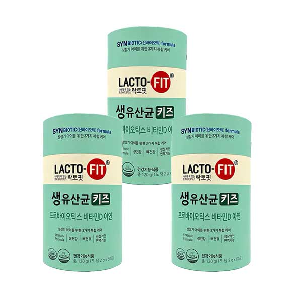 ラクトフィット 美味しい生乳酸菌キッズ2g（60包）／3本セット