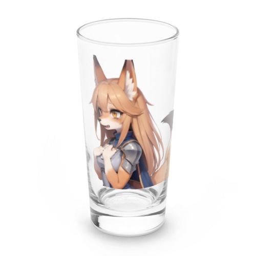 【文字入れ可能受注生産】キツネの女の子　エリザベス ロンググラス