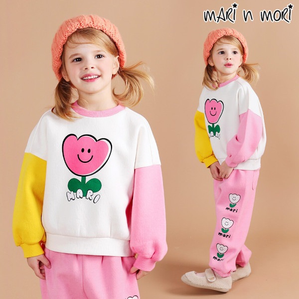 スマイルチューリップ起毛上下服