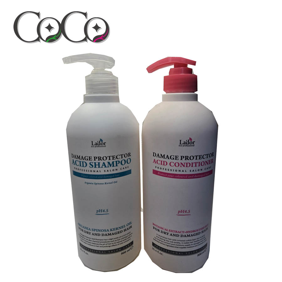 【正規品】ダメージプロテクター2種セット, 900ml+900ml [弱酸性シャンプー/カラーパーマ長持ちシャンプー/サロンケアシャンプー] 4,592円