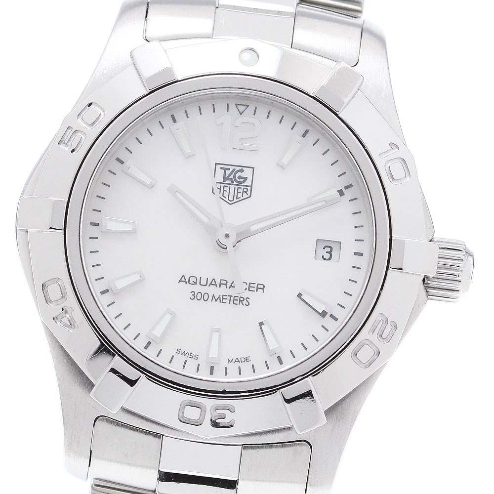 タグホイヤー TAG HEUER WAF1414 アクアレーサー デイト クォーツ レディース _847669【中古】