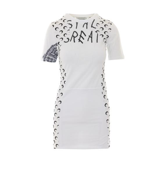 MARINE SERRE Women Mid Skirts WDR484AS UJER0003WH10 White