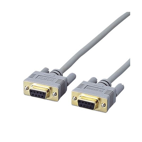 (まとめ) エレコムRS-232Cケーブル(ノーマル) D-Sub9pinメス 3.0m C232N-930 1本 (×10セット)