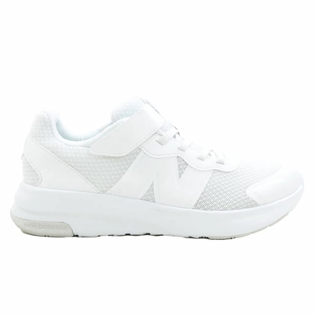 ニューバランス スニーカー 子供靴 女の子 キッズ ジュニア GT578 WW 男の子 578 v1マジックテープ 真っ白スニーカー ローカット 白靴 ベルクロ キッズシューズ ホワイト 最