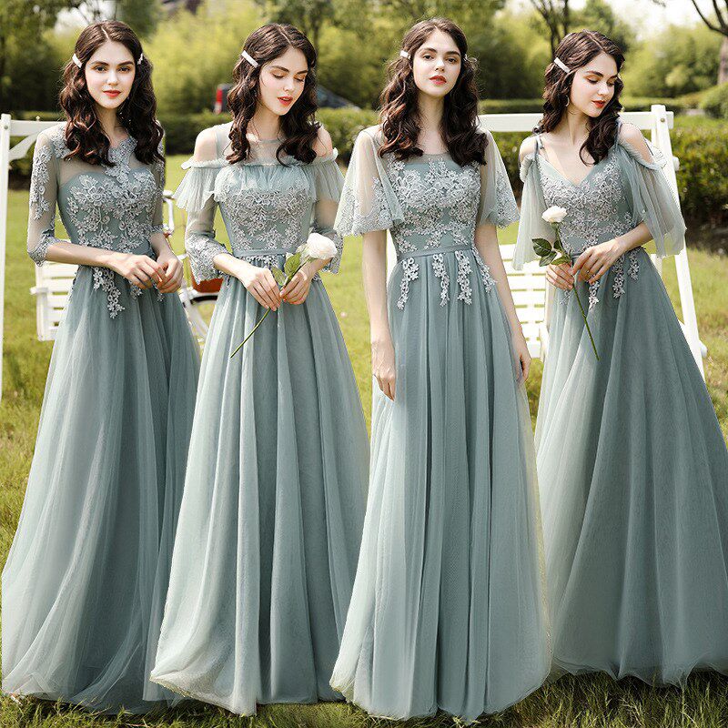 パーティードレスロングドレス演奏会ドレスレディース結婚式ドレスワンピース4タイプロング丈ピアノ発表会お呼ばれ二次会披露宴上品大人