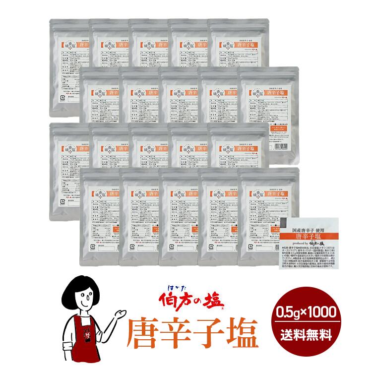 唐辛子塩　0.5gｘ1000袋