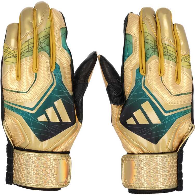 バッティンググラブ TOP3 M ゴールド×グリーン #LBG102-8248