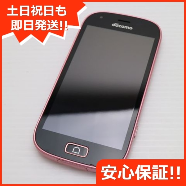 新品同様 F-03K らくらくスマートフォン me ピンク スマホ DoCoMo 富士通 81