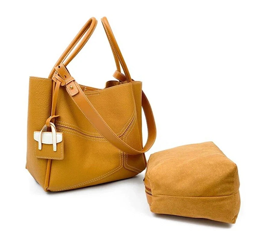 【急速出荷!】本革トートバッグ 通勤トート お洒落な女性バッグ 牛皮ショルダーバッグ レディースバッグ 軽量バッグ お洒落なカバン 韓国バッグ 人気