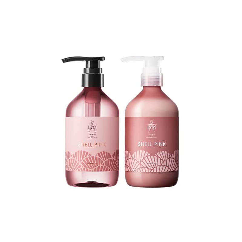 ISM シャンプー&トリートメント セット シェルピンク 各490ml
