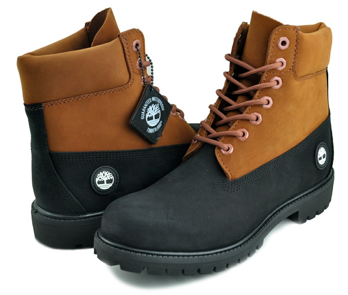 6インチ プレミアムブーツ ウォータープルーフ レースアップ レザー ブラック ラスト a2p6w-ejf