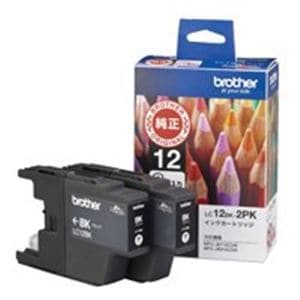 brother ブラザー工業 インクカートリッジ 純正 (LC12BK-2PK) 2本パック ブラック(黒)