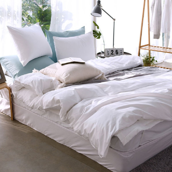 PACOHOME高密度300T60NeCサテンホテルスタイルの掛け布団/ベッドパッド
