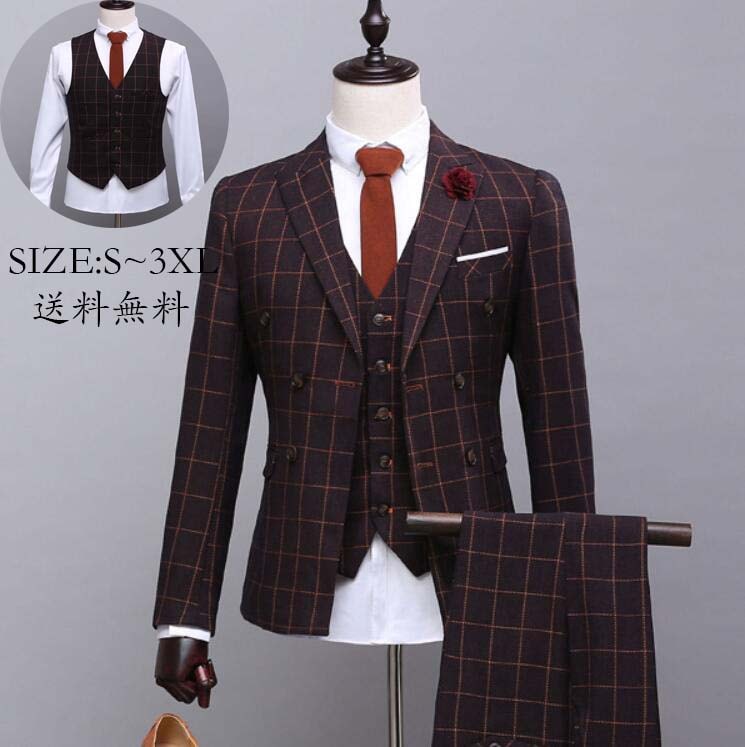 SNSで話題メンズスーツ カジュアルスーツ 結婚式 スーツセット パンツスーツ ビジネススーツ フォーマルスーツ 背広 面接 3点セット 二次会 男性 パーティー 通勤 紳士服 事務服 制服 卒業式