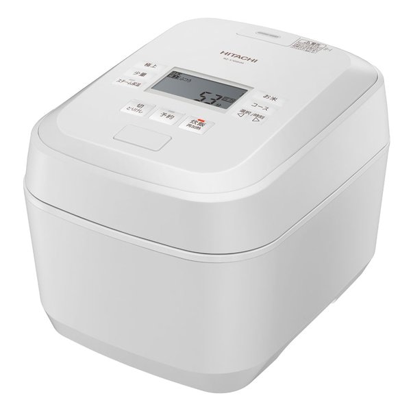 IHジャー炊飯器 ふっくら御膳 圧力＆スチーム/5.5合炊き/フロストホワイト RZ-V100HM W