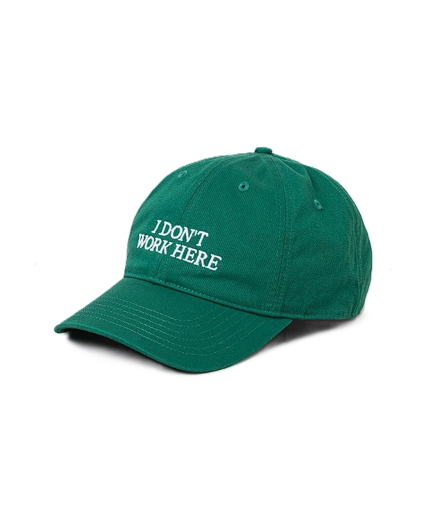 [10 corso como] I dont Work Here Hat (Green White Embroidery) - Green