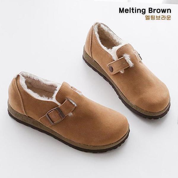 女性用冬スニーカーファーシューズスリッポン