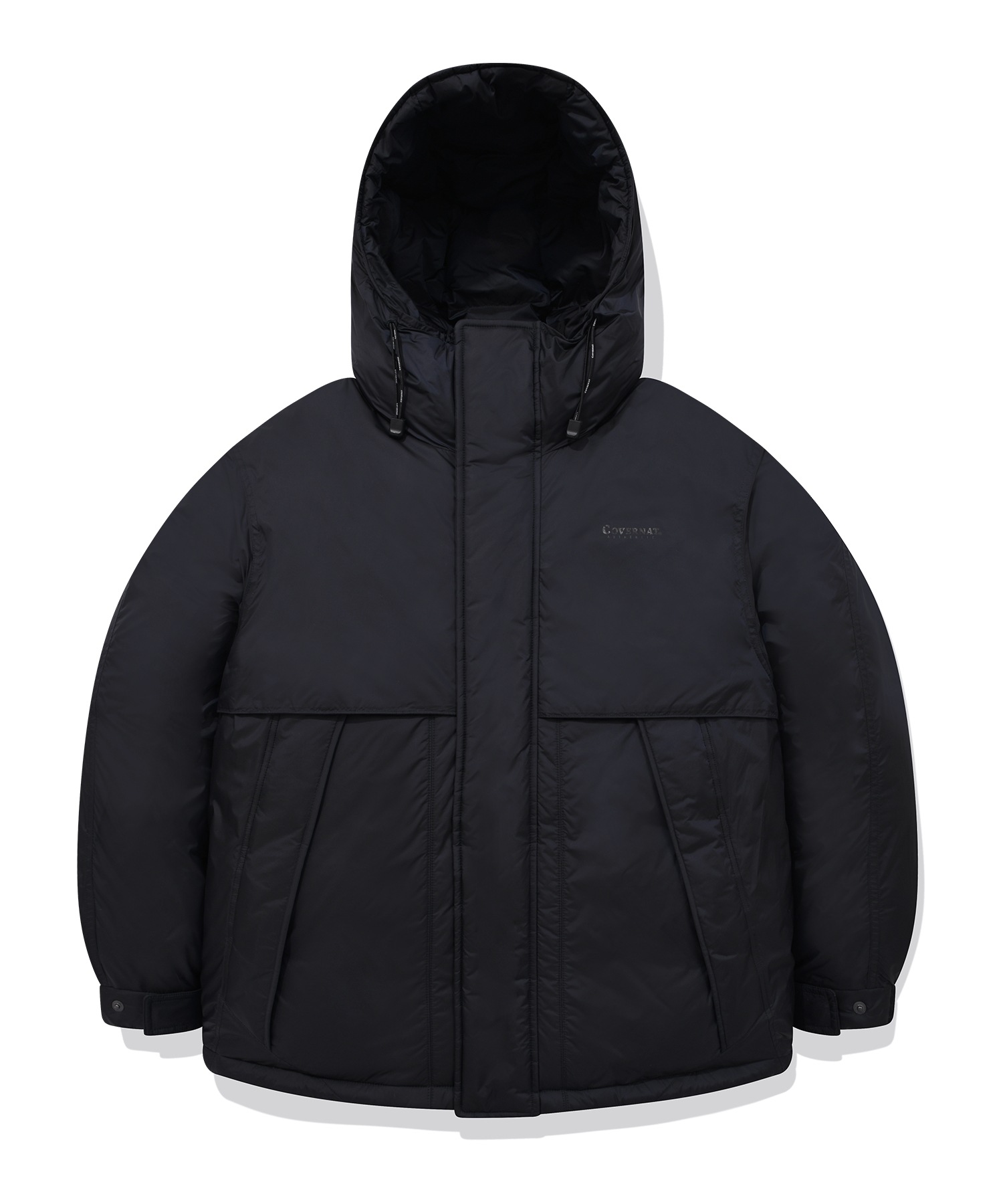 COVERNAT ツートーンフーディーパーカーネイビー