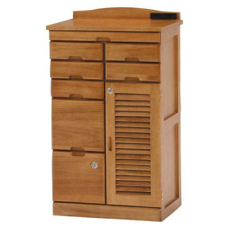 電話台 おしゃれ FAX台 キャビネット 幅48×奥行32×高さ83cm