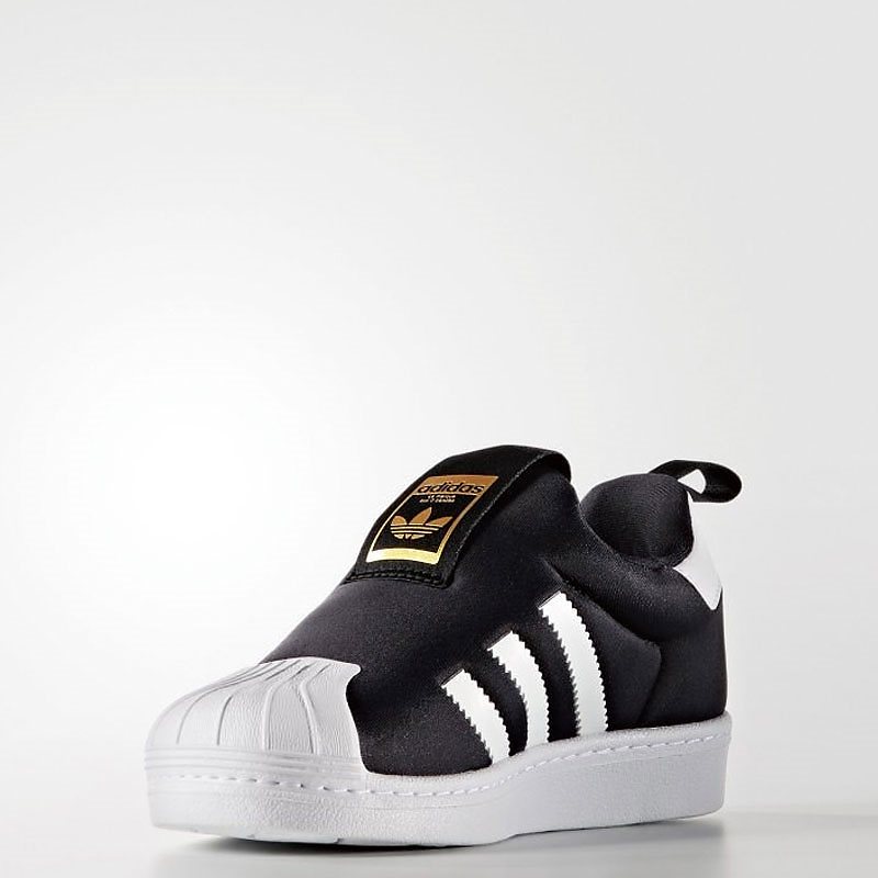 (アディダス) adidas Kids Superstar 360 C S32130 ブラック スーパースター キッズ 子供 スリッポン スニーカー運動靴
