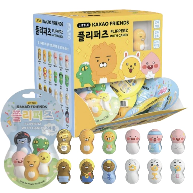 カカオフレンズプリッパーズ だるまランダムグミ1BOX 韓国お菓子Youtube