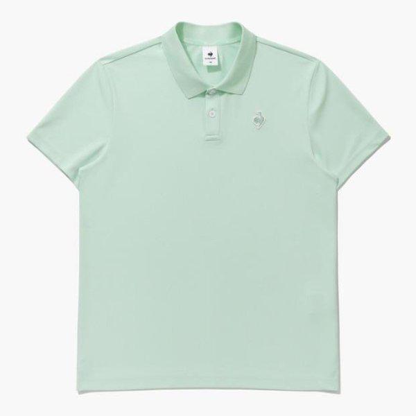 半袖Tシャツ UQC QQ123TTS31-WGN ベーシックポロTシャツ / WHITE GREEN