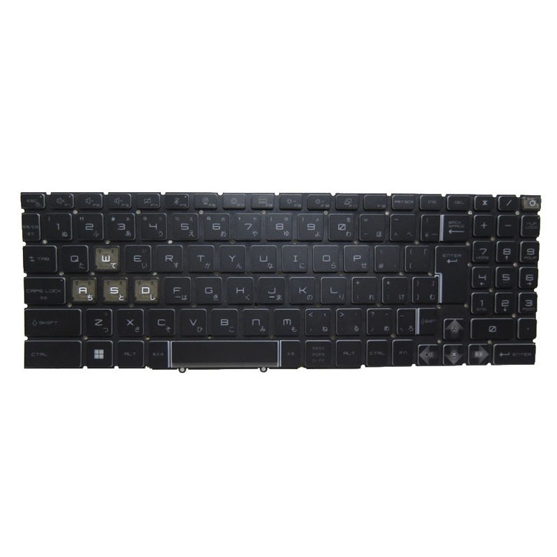ブルーバックライトキーボード 互換 MSI Vector GE78 HX 14VIG 14VHG 14VFG 14VGG 日語 JP