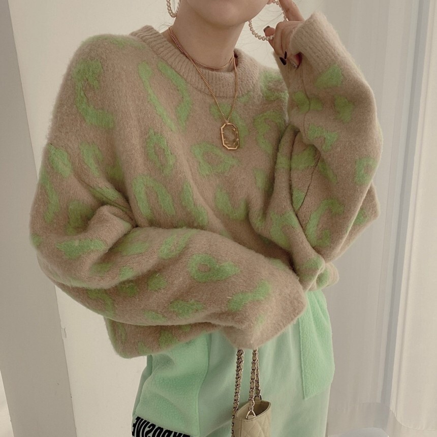 トップス ニットソー セーター 長袖 ボリューム袖 ドロップショルダー ラウンドネック Iライン ふわふわ ニット かわいい 大人可愛い カジュアル 大人 おしゃれ お洒落 かっこいい エキゾチック