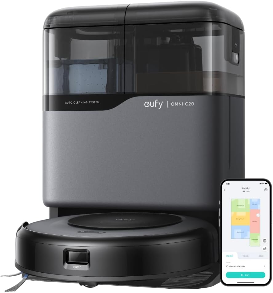 Anker Eufy Robot Vacuum Omni C20 ロボット掃除機 ブラック T2280511
