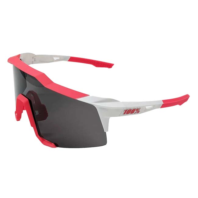 100%(ワンハンドレッド) スポーツサングラス SPEEDCRAFT スピードクラフト スモークレンズ クリアレンズ付 60007-00042P Pピンク×WH(25y3m)