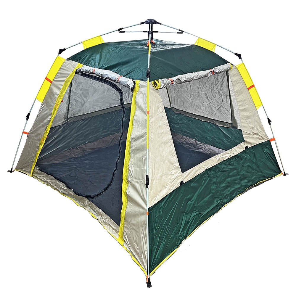 ドームテント ワンタッチテント 3窓 1ドア 大型 テント 3～4人用 ファミリー キャンプ アウトドア フェス レジャー 用品 UV 軽量 簡単設置 収納袋付き 5,031円