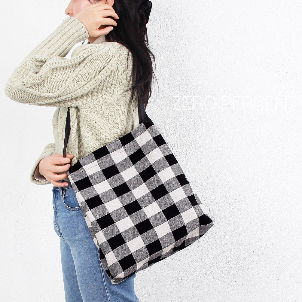 ショルダーバッグエコバック レディース メンズ 男女兼用 おしゃれ衣類用ニットアップサイクルボックスラインバッグ