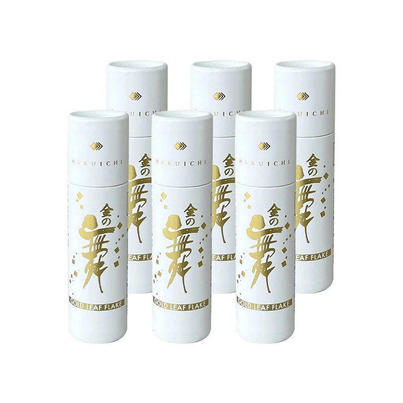 食用金箔 金の舞 紙筒 0.03g 6本セット 箔一 金沢 食品添加物 金箔製剤