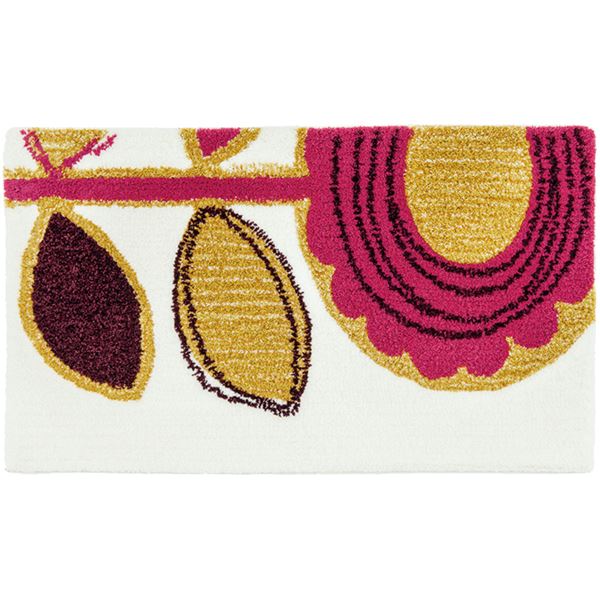 スミノエ デザインライフ サンフラワーマット/玄関マット 約幅45x長さ75cm ピンク