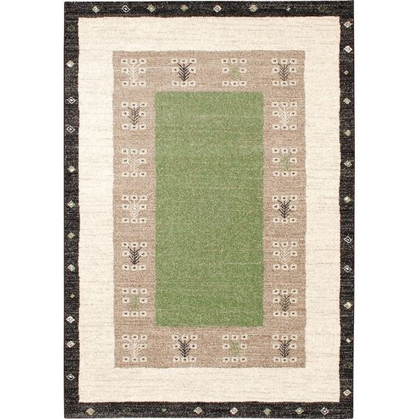 防炎 ラグマット/絨毯 [約340x440cm ニューグリーン] ホットカーペット対応 『ヴォルテ』 プレーベル 2546/NGN 65,410円