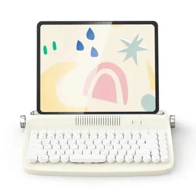 レトロ iPad キーボード Bluetooth マルチペアリング ハングル＆英語 B303 日本語入力可能